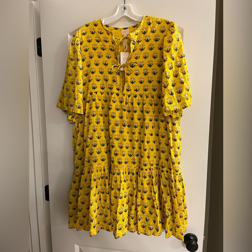 NWT Yellow marigold Bondi dress, M/L